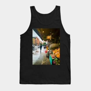 Street Flowers Shop Rain Upper West Side Manhattan NYC Tank Top